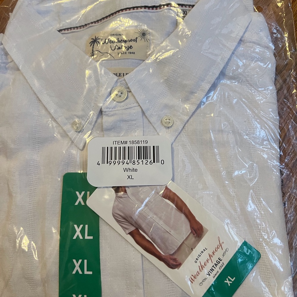 White washable Linen Men's Shirt